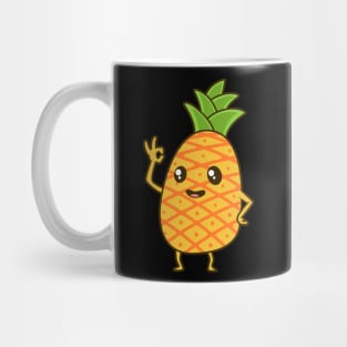 Kawaii Cartoon Pineapple Mug